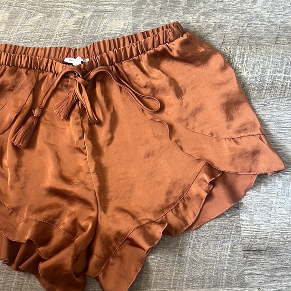 Free People Intimates Brown Lounge Shorts Size Small - Picture 3 of 5